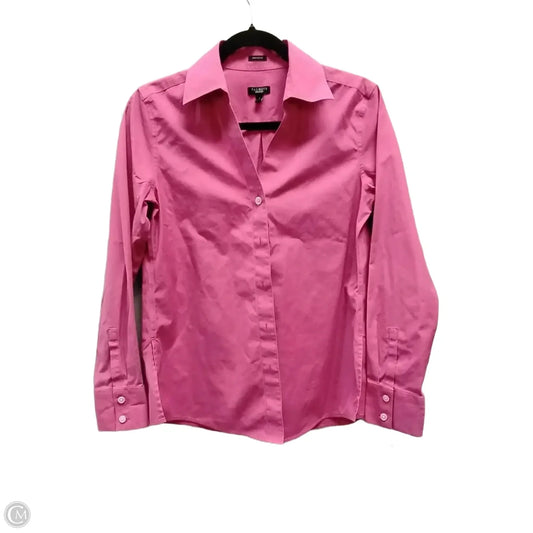 Blouse Long Sleeve By Talbots In Pink, Size: S