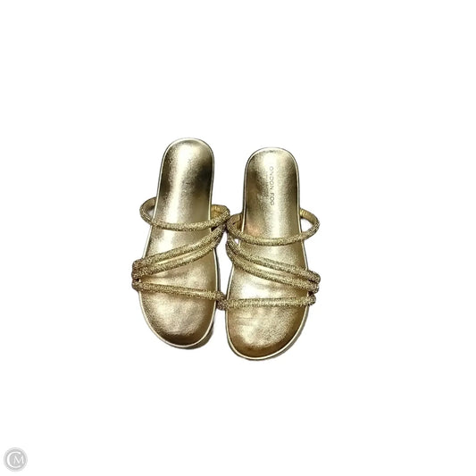 Sandals Flats By London Fog In Gold, Size: 10