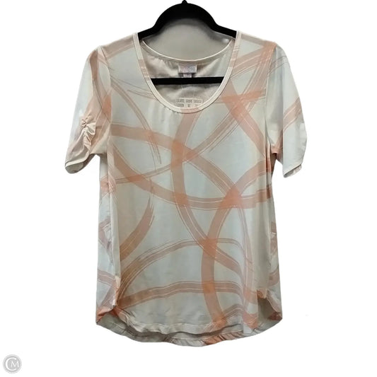 Top Short Sleeve By Lularoe In Peach, Size: Small