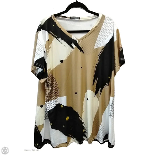 Blouse Short Sleeve By Clothes Mentor In Multi-colored, Size: 4x