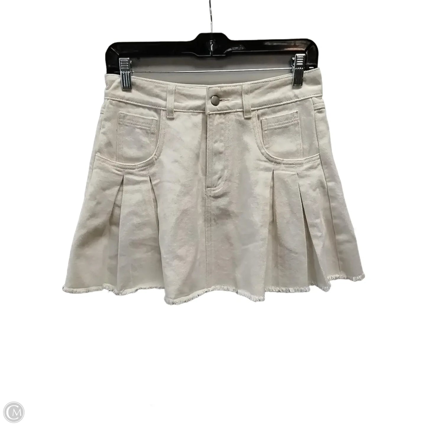Skirt Mini & Short By Clothes Mentor In White, Size: 4