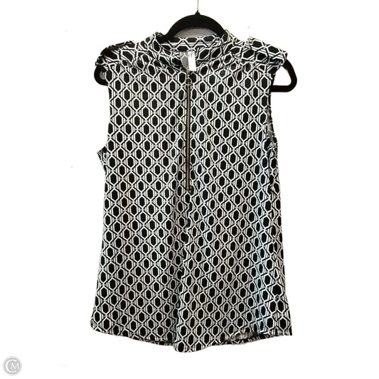 Top Sleeveless By Perseption Concept In Geometric Pattern, Size: L