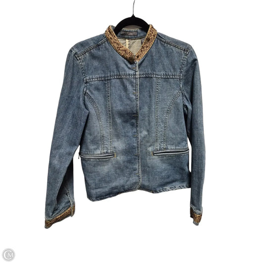 Jacket Denim By Liz Claiborne In Blue Denim, Size: L