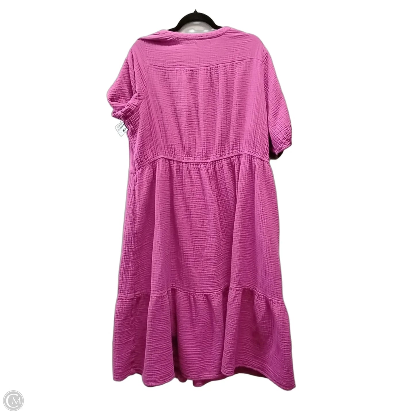Dress Casual Midi By Sonoma In Pink, Size: 2x