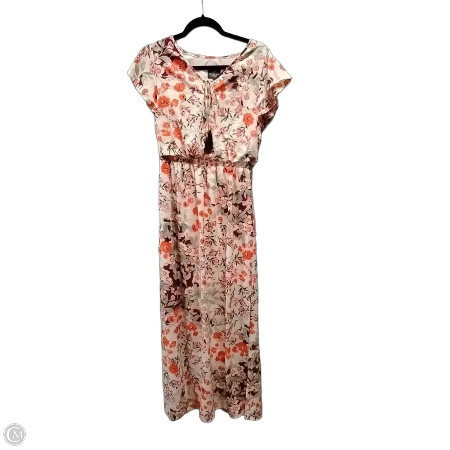 Blouse Long Sleeve By Bcbg In Floral Print, Size: S
