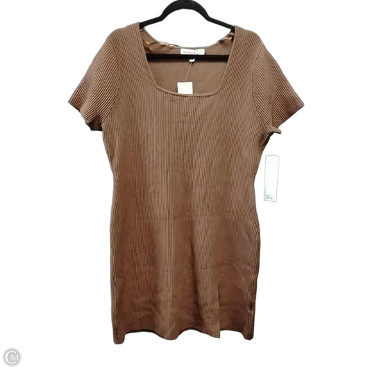 Dress Casual Short By Madden Girl In Brown, Size: 1x