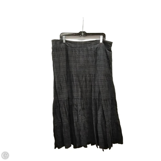 Skirt Midi By Lc Lauren Conrad In Black, Size: Xxl