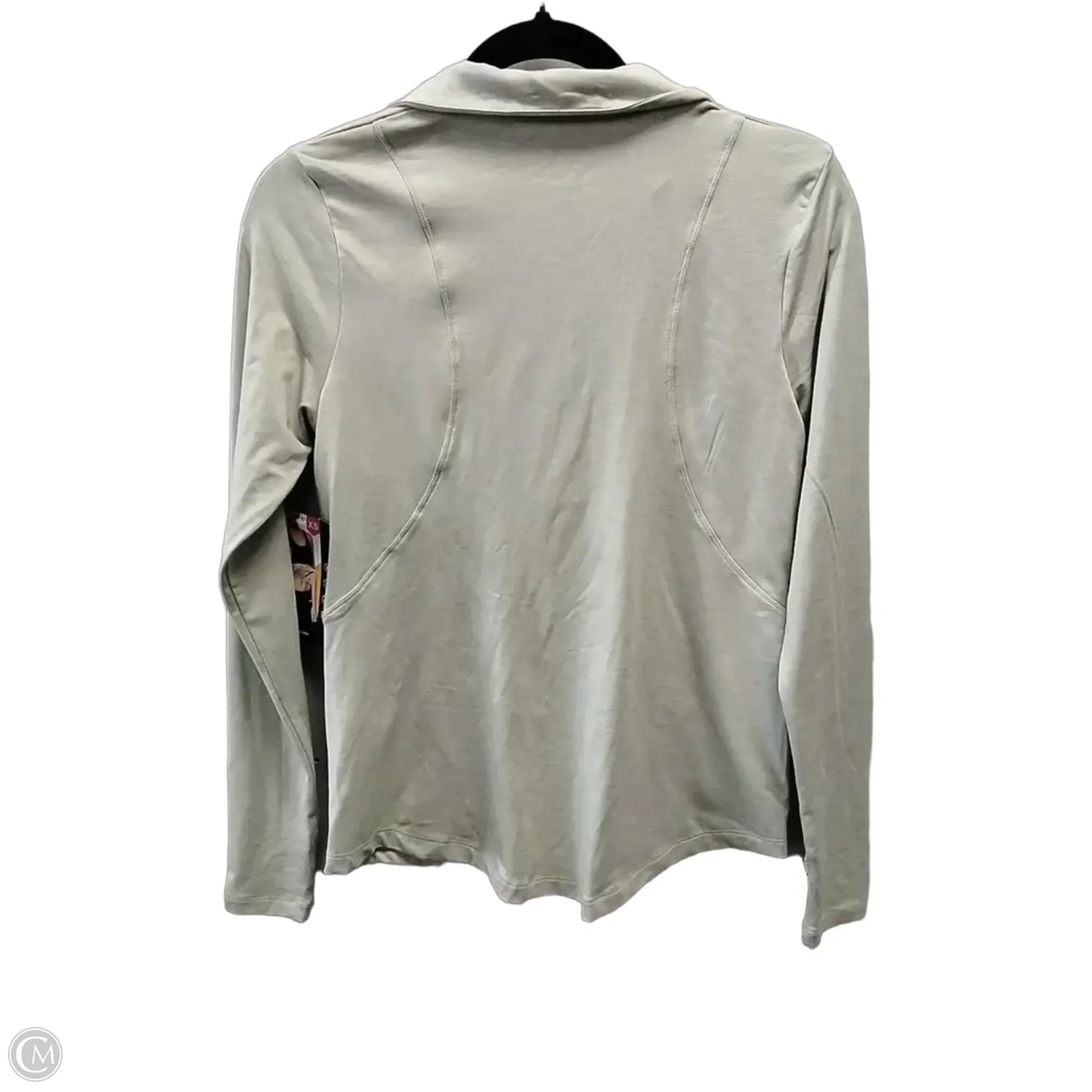 Athletic Top Long Sleeve Collar By Avia In Green, Size: Xs