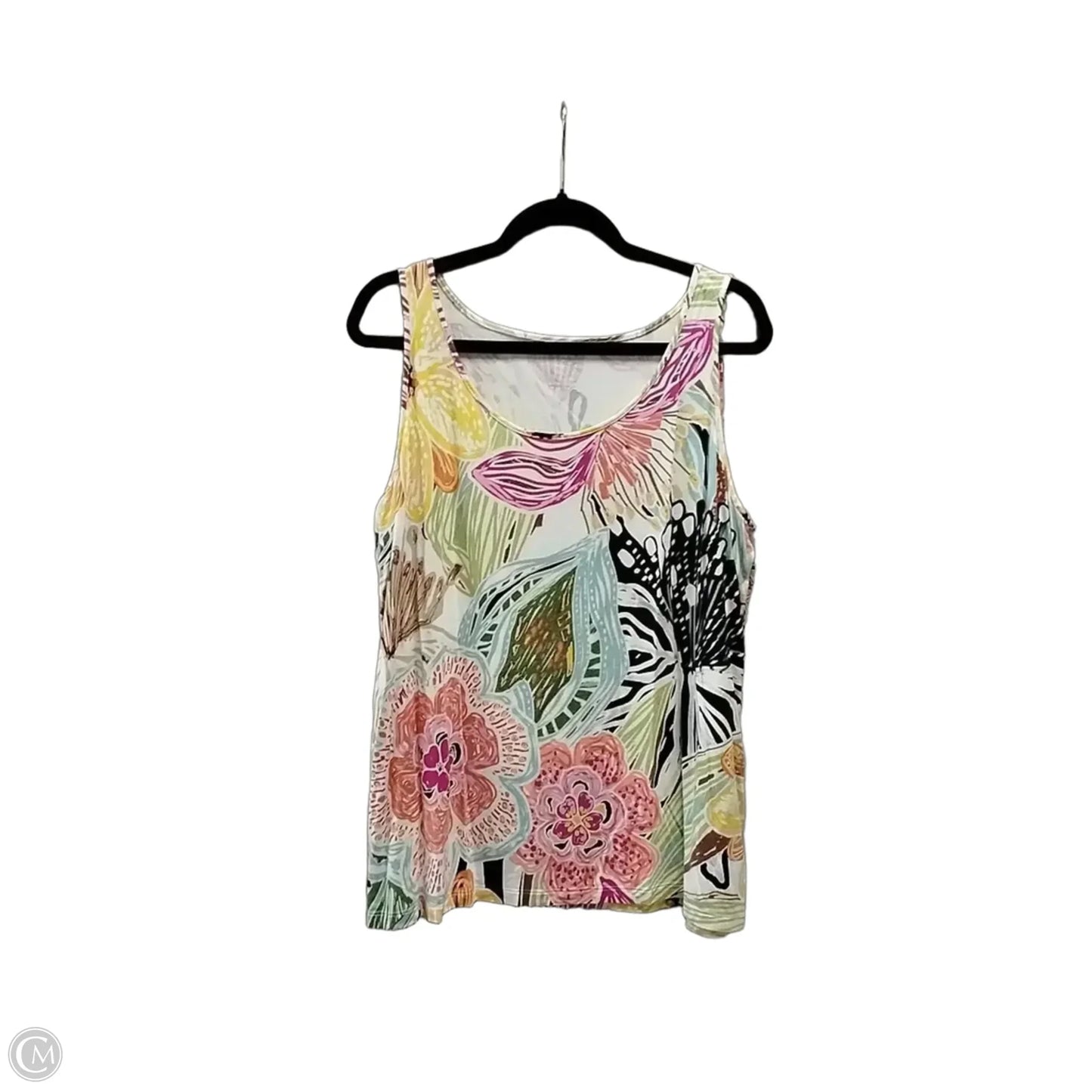 Tank Top By Chicos In Floral Print, Size: Xl