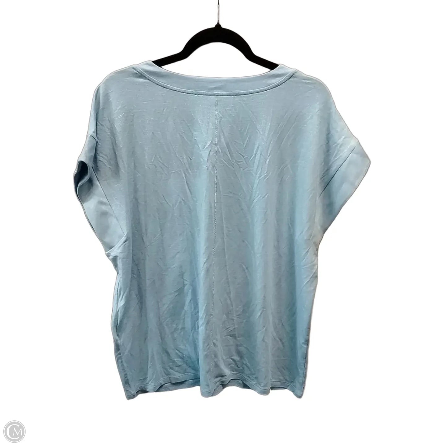 Top Short Sleeve Basic By White House Black Market In Blue, Size: Xl
