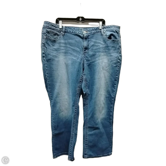 Jeans Cropped By Ana In Blue Denim, Size: 22w