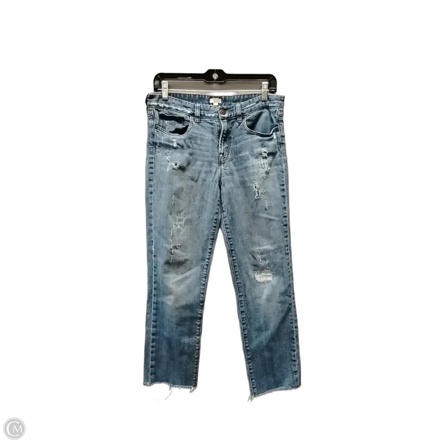 Jeans Straight By J. Crew In Blue Denim, Size: 6