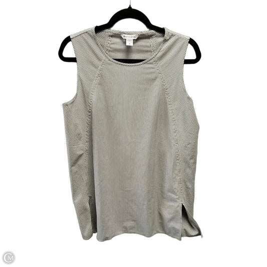 Athletic Tank Top By Athleta In Striped Pattern, Size: M