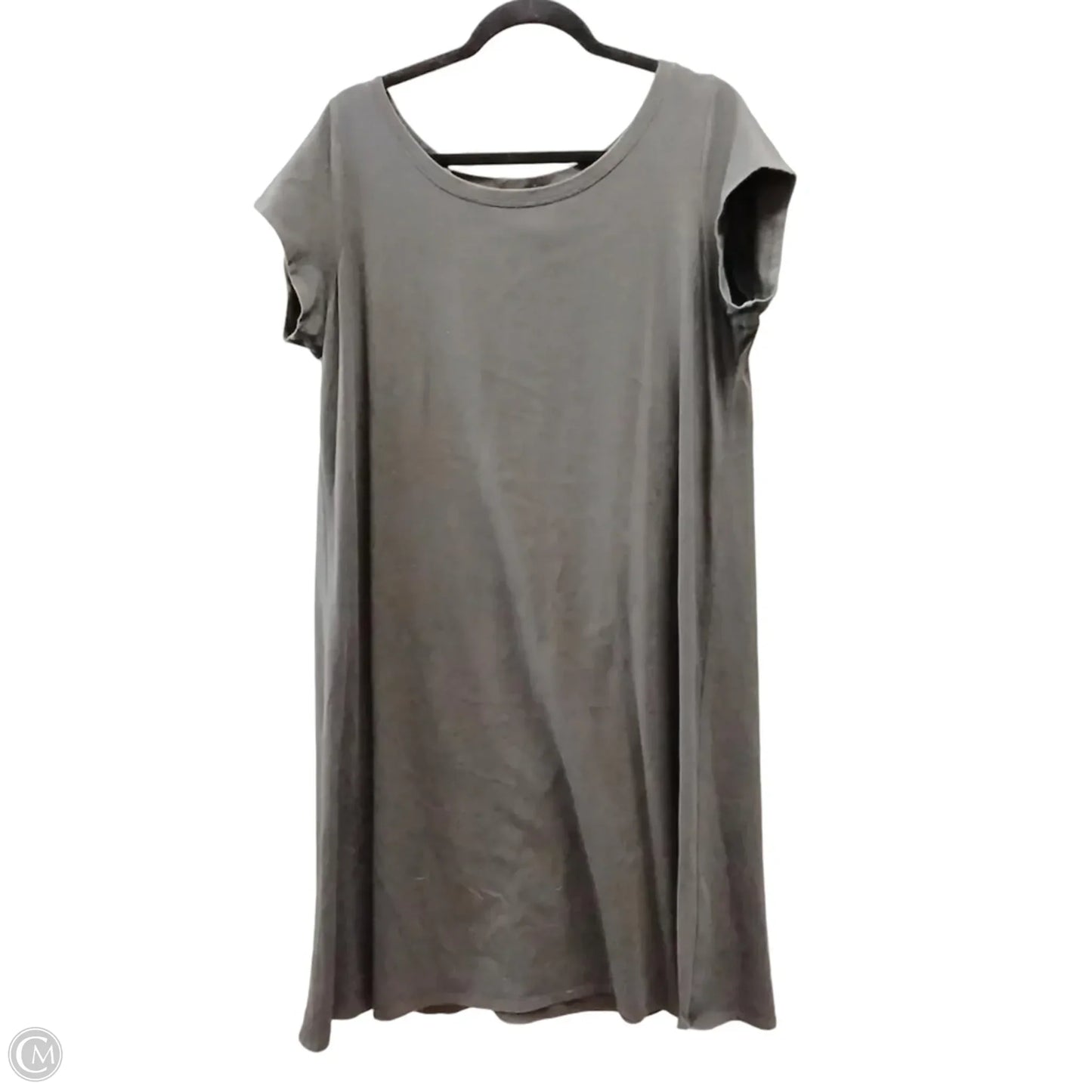 Dress Casual Midi By Eileen Fisher In Grey, Size: Xl