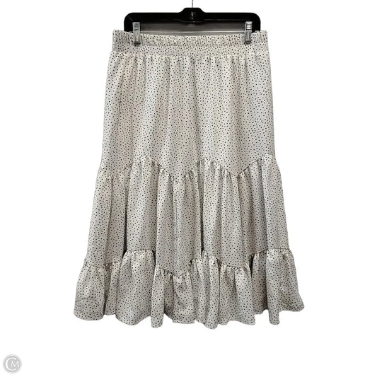 Skirt Maxi By Versona In Polkadot Pattern, Size: L