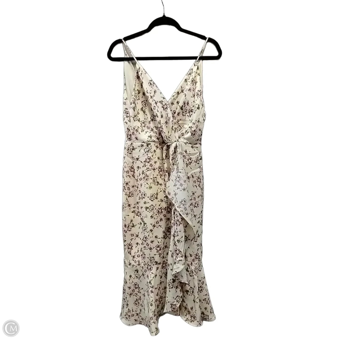 Dress Casual Midi By Wayf In Floral Print, Size: M