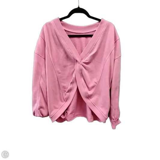Sweatshirt Crewneck By Clothes Mentor In Pink, Size: M