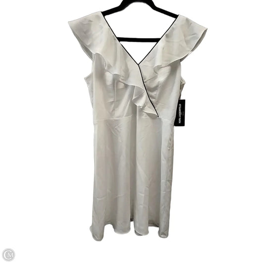 Dress Designer By Karl Lagerfeld In White, Size: 8