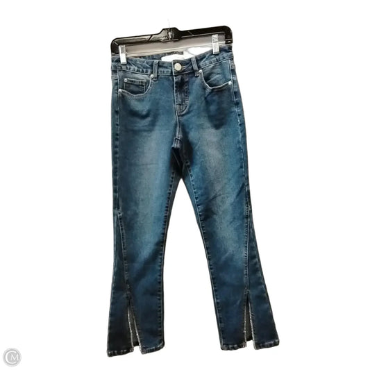 Jeans Straight By Cato In Blue Denim, Size: 4p