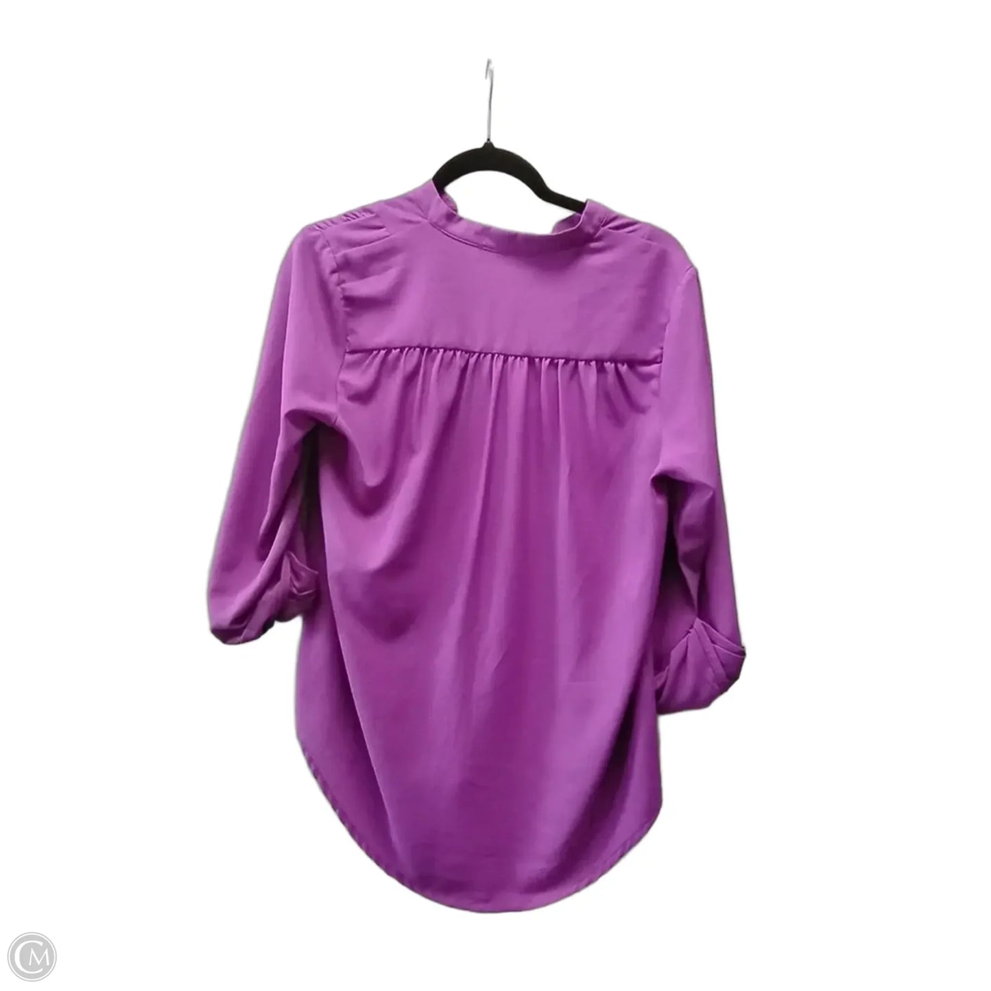 Blouse Long Sleeve By Brixon Ivy In Purple, Size: M
