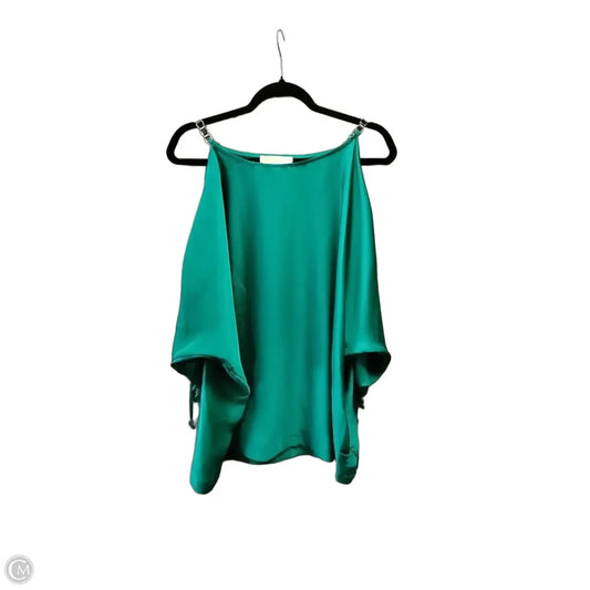 Blouse Long Sleeve By Michael By Michael Kors In Green, Size: L