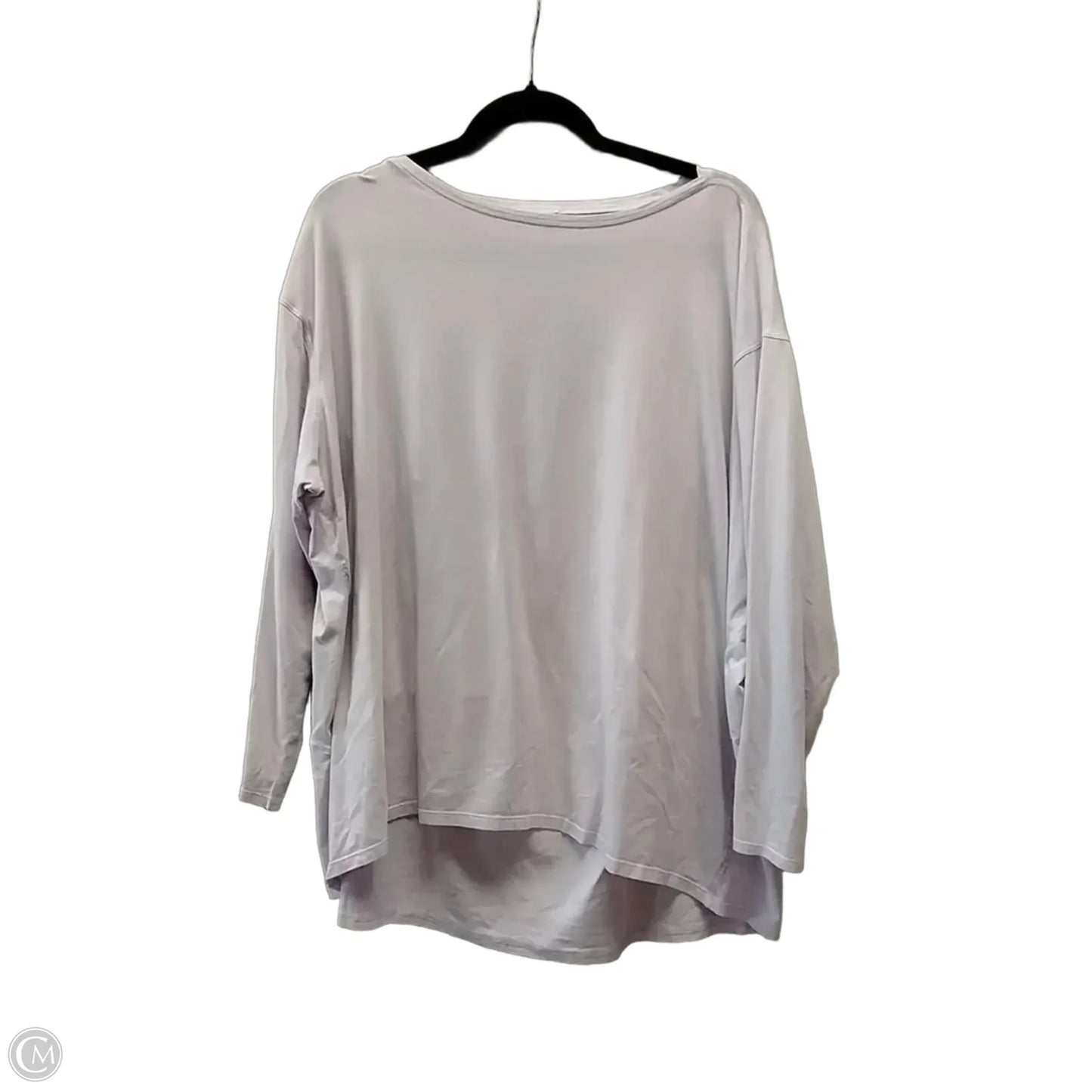 Athletic Top Long Sleeve Collar By Lululemon In Purple, Size: Xl