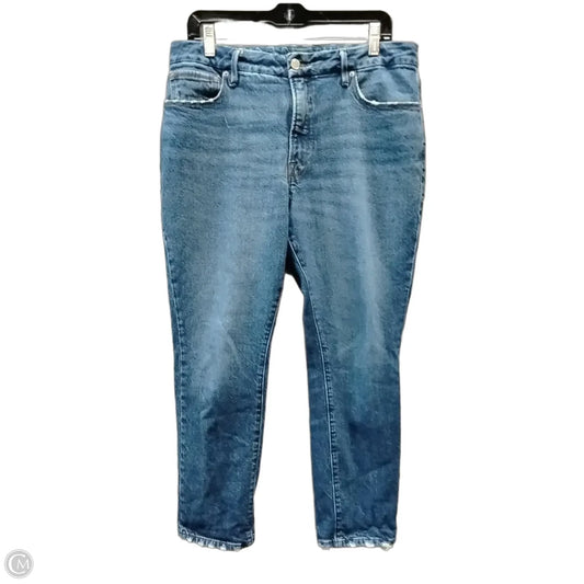 Jeans Skinny By Good American In Blue Denim, Size: 10