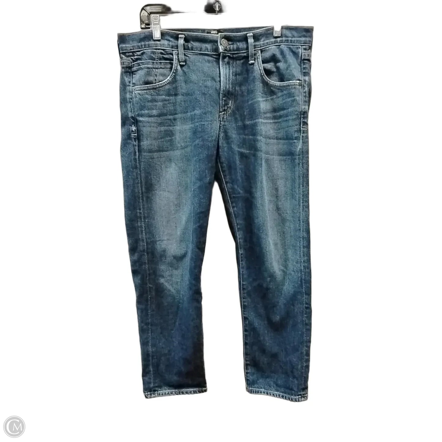 Jeans Cropped By Citizens Of Humanity In Blue Denim, Size: 10