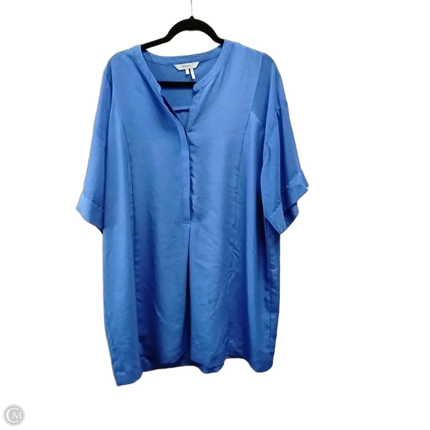 Dress Casual Short By Zozo In Blue, Size: Xl