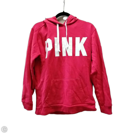 Athletic Sweatshirt Hoodie By Pink In Red, Size: M