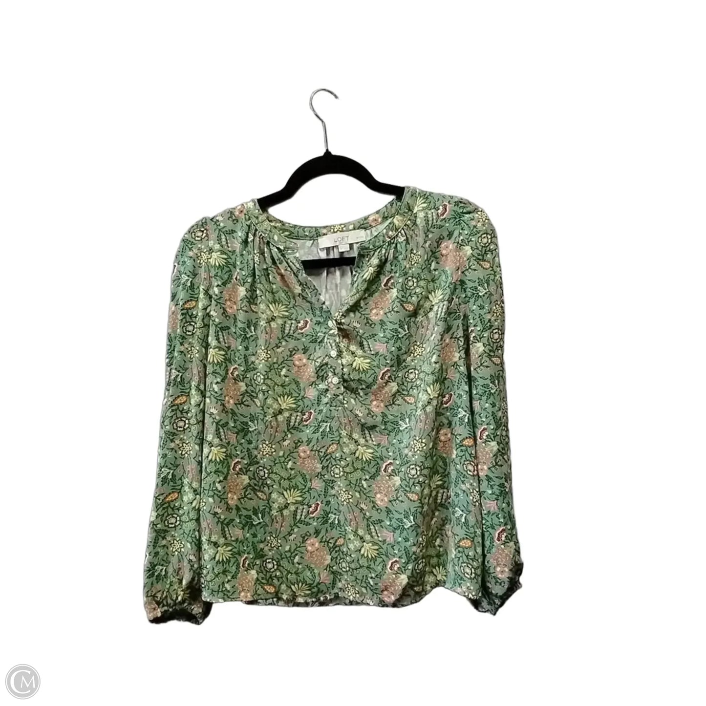 Top Long Sleeve By Loft In Green, Size: Sp