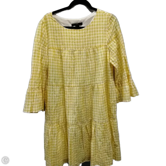 Dress Casual Short By Maggy London In Yellow, Size: 14