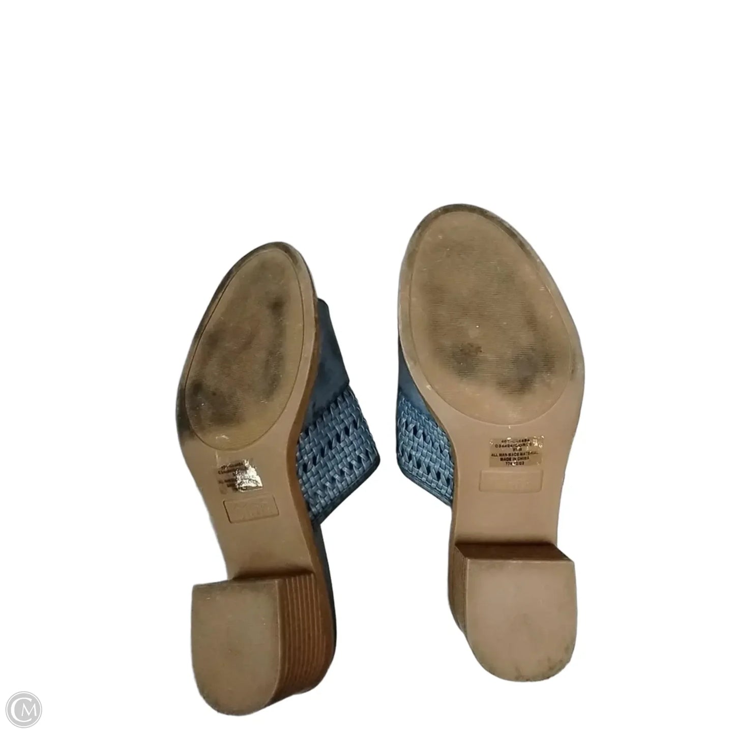 Shoes Heels Block By Cliffs By White Mountain In Blue, Size: 9.5