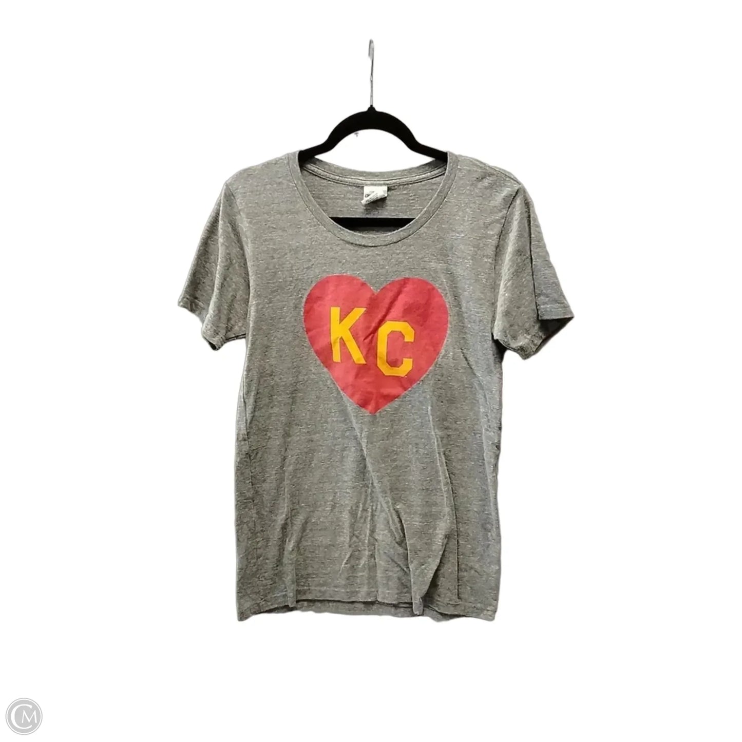 Top Short Sleeve Basic By Charlie Hustle In Grey, Size: L