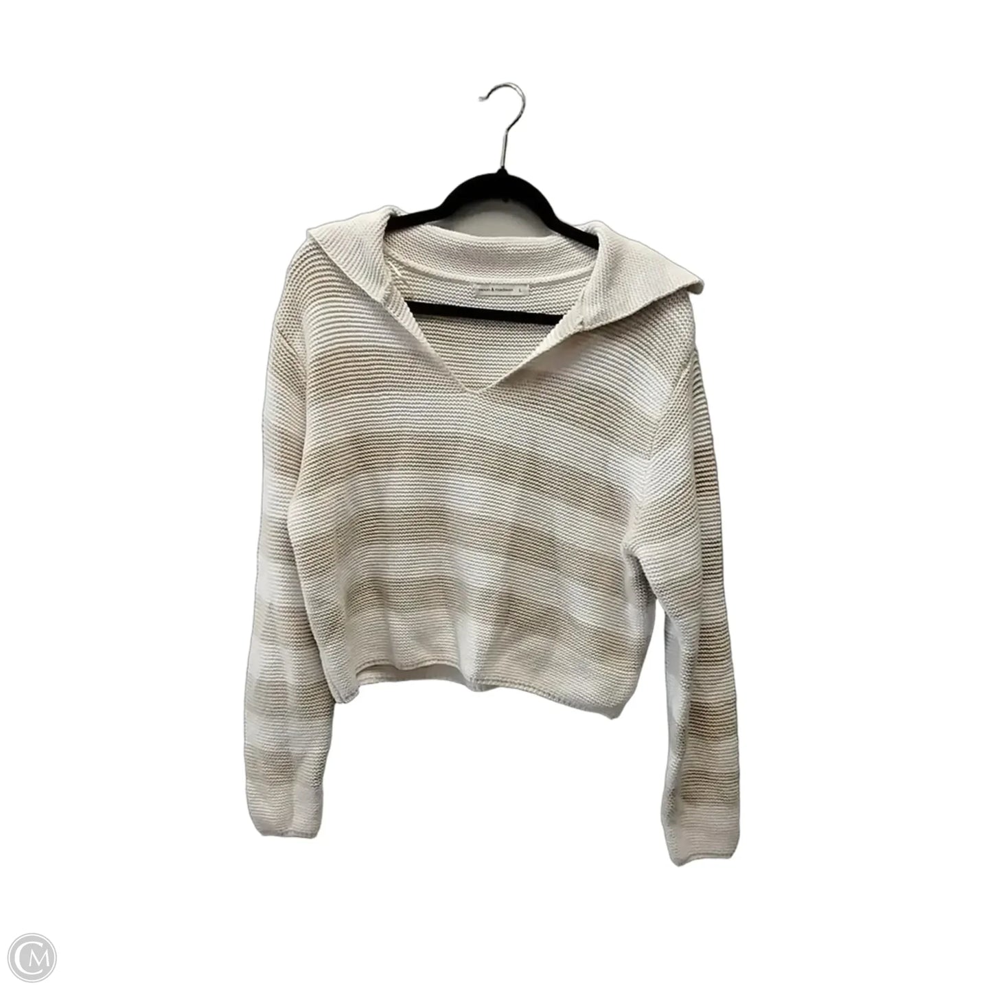 Sweater By Moon And Madison In Striped Pattern, Size: L