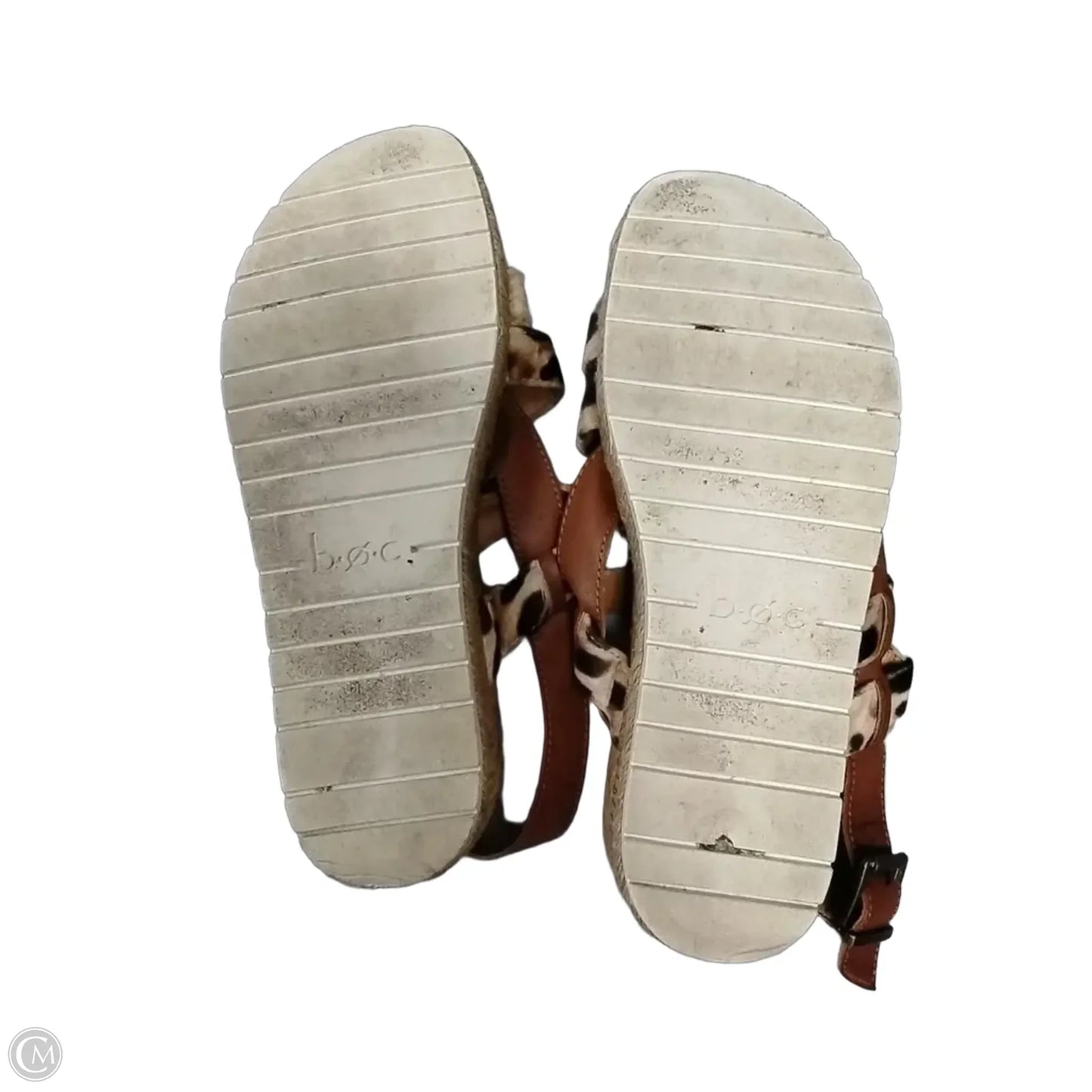 Sandals Flats By Boc In Animal Print, Size: 9