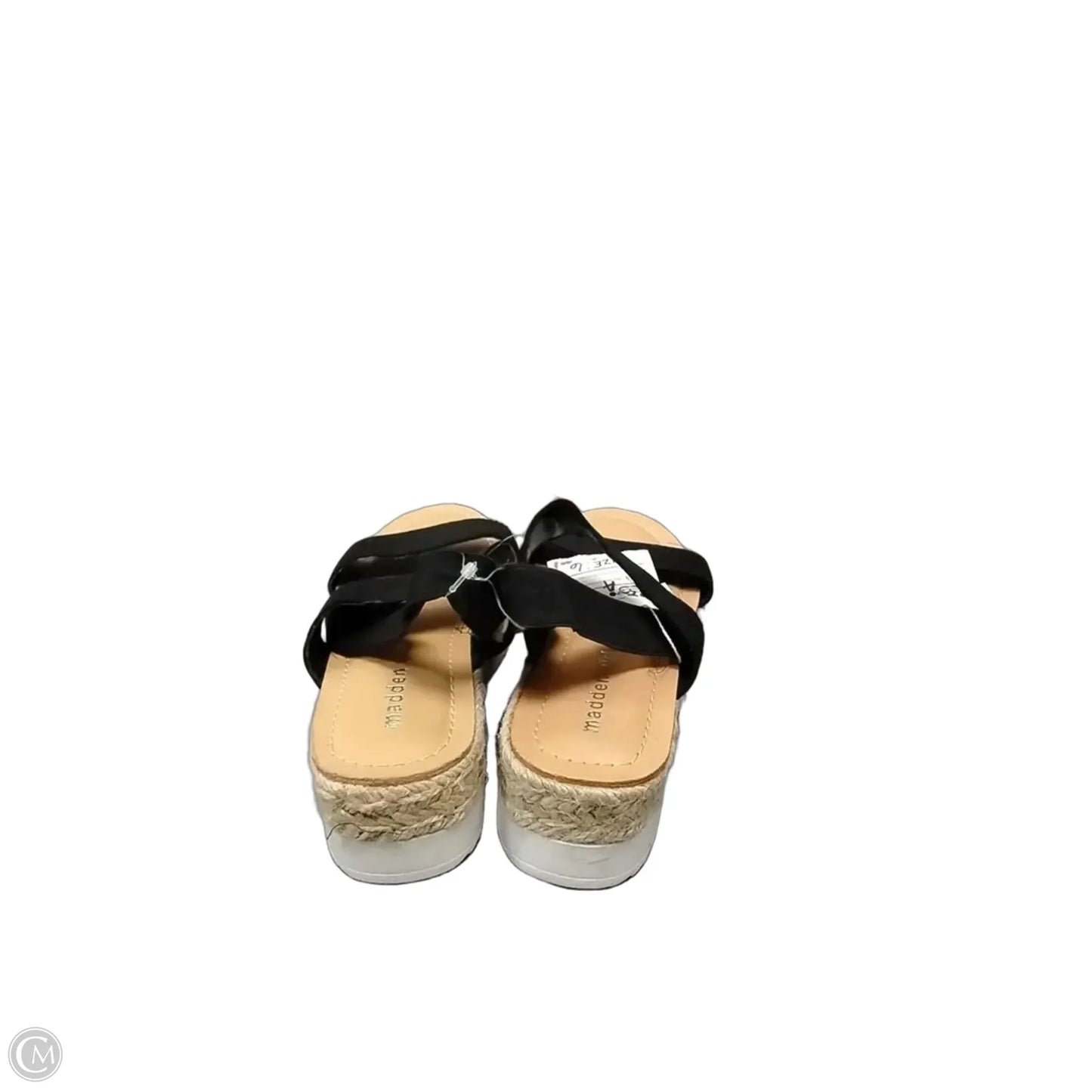 Sandals Heels Wedge By Madden Girl In Black, Size: 6