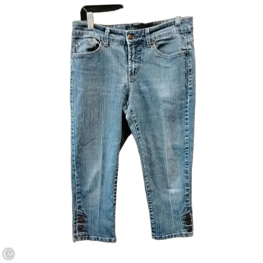 Jeans Cropped By Cme In Blue Denim, Size: 8