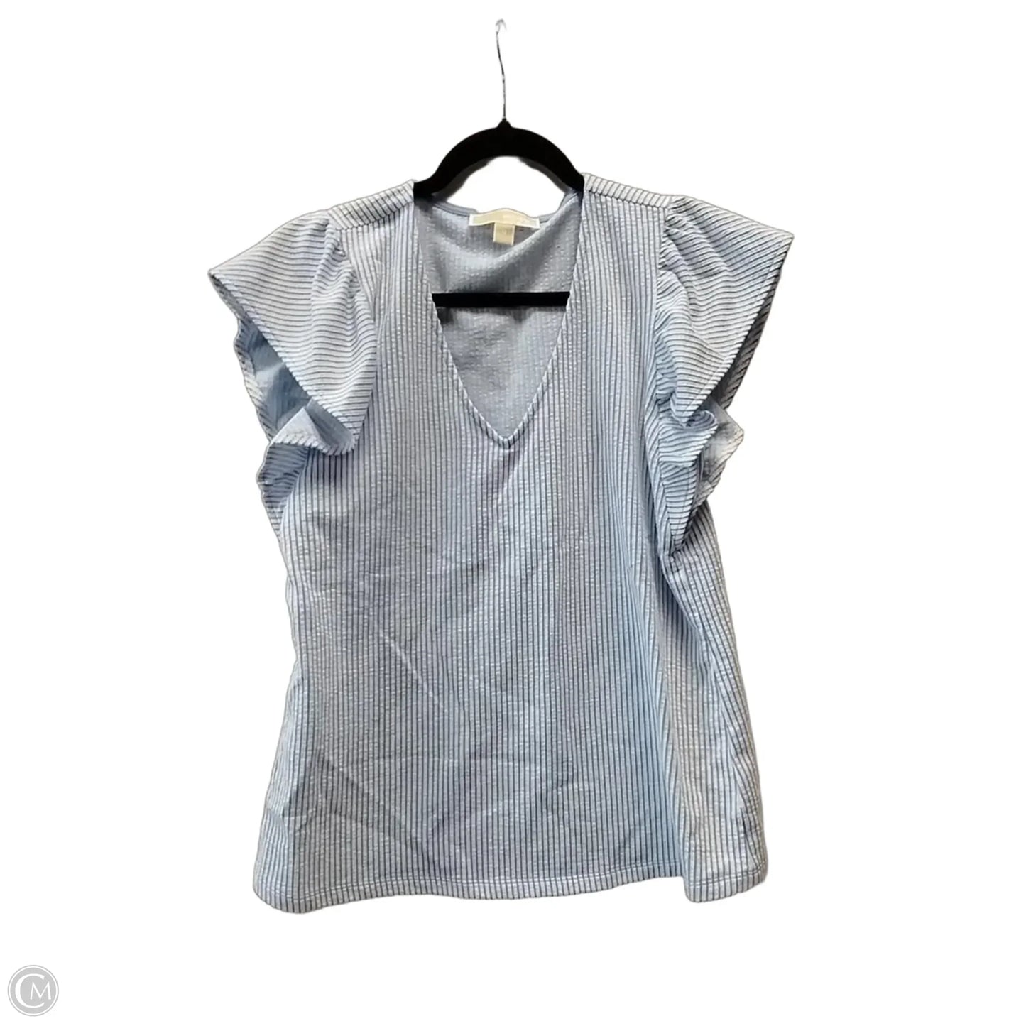 Top Short Sleeve By Michael By Michael Kors In Striped Pattern, Size: M