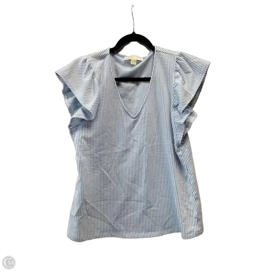 Top Short Sleeve By Michael By Michael Kors In Striped Pattern, Size: M