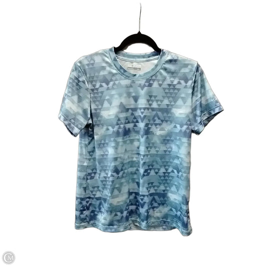 Athletic Top Short Sleeve By Columbia In Blue, Size: M