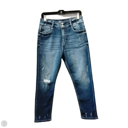 Jeans Skinny By Kancan In Blue Denim, Size: 12