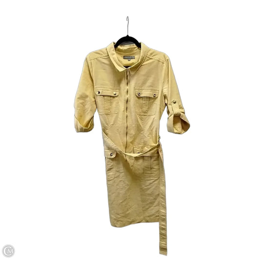Dress Casual Short By Cme In Yellow, Size: 14