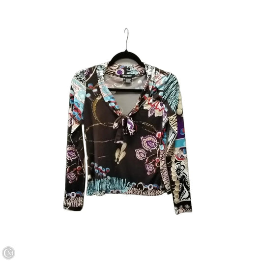 Top Long Sleeve By Etcetra In Brown, Size: Xs