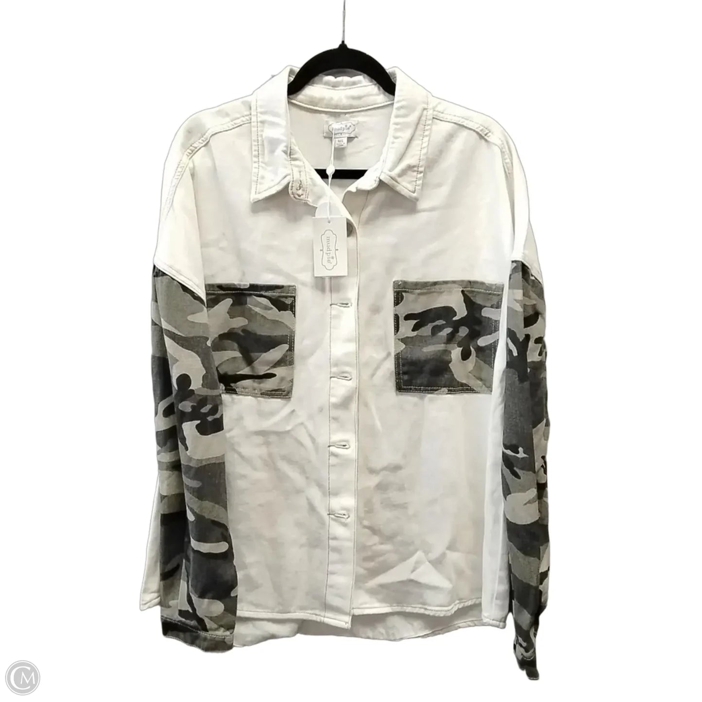 Jacket Denim By Cme In White, Size: L
