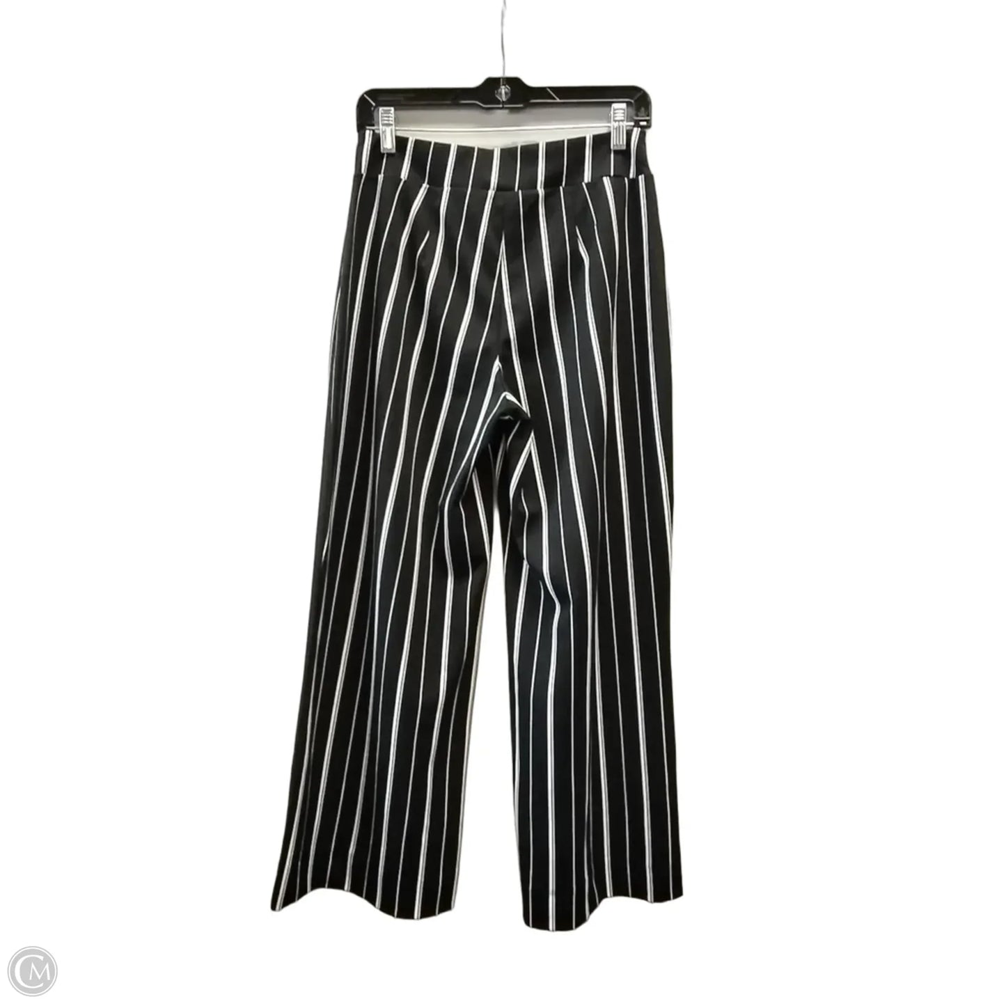 Pants Wide Leg By Harve Bernard In Striped Pattern, Size: M