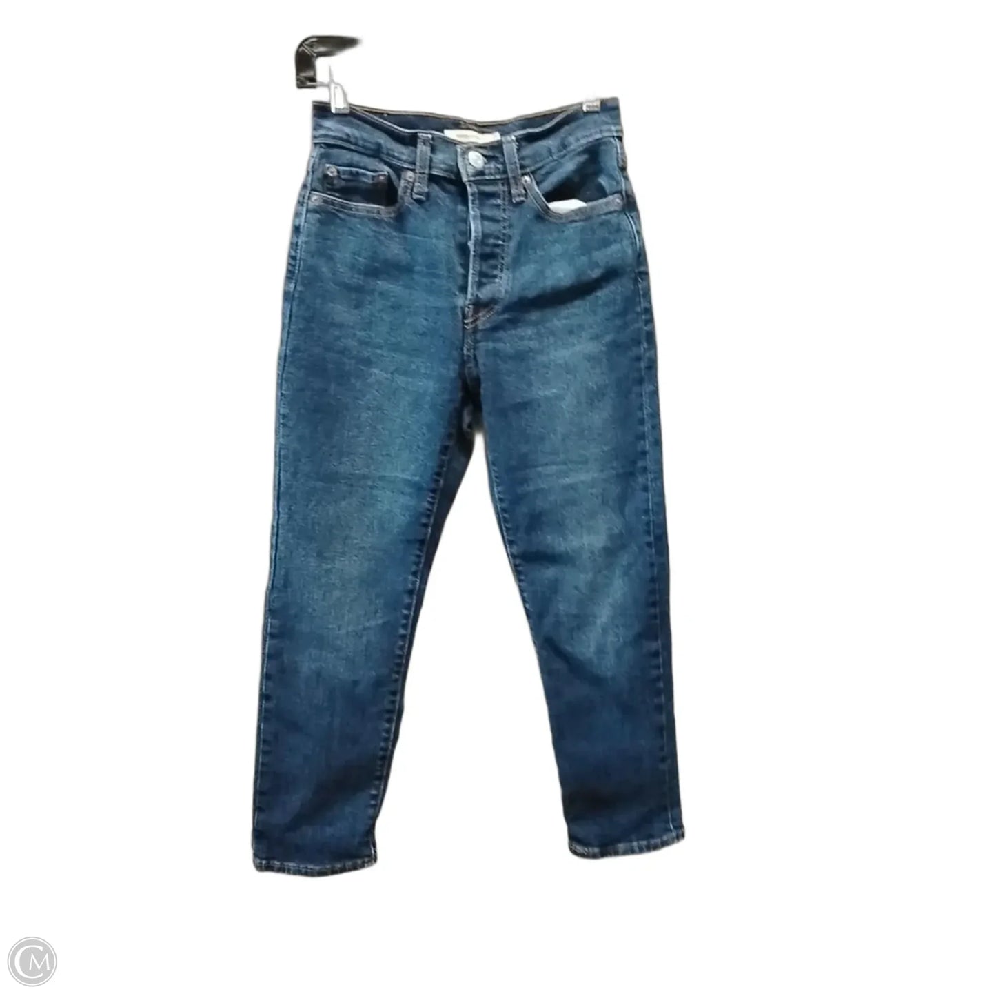Jeans Straight By Levis In Blue Denim, Size: 4