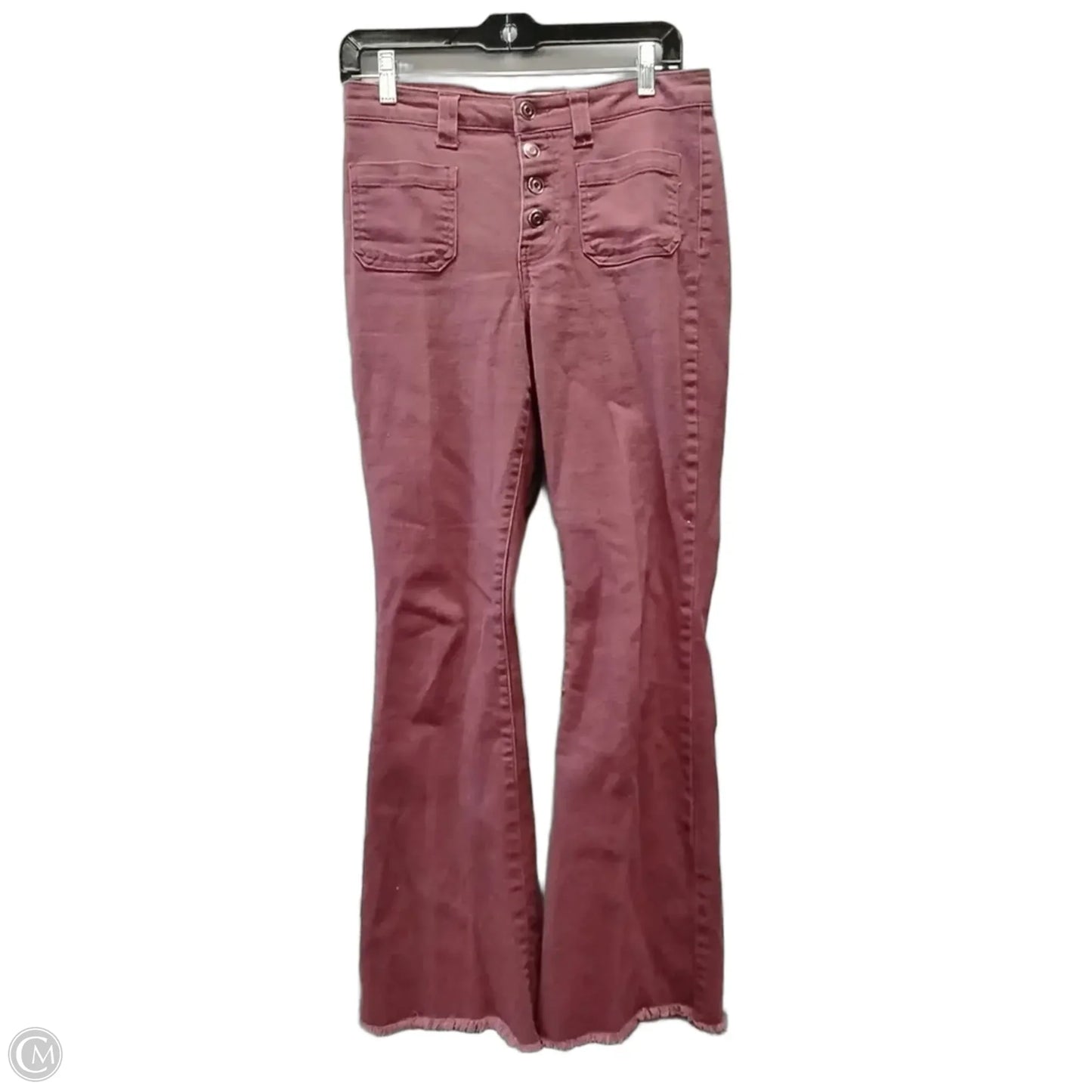 Jeans Flared By Cme In Red, Size: 8