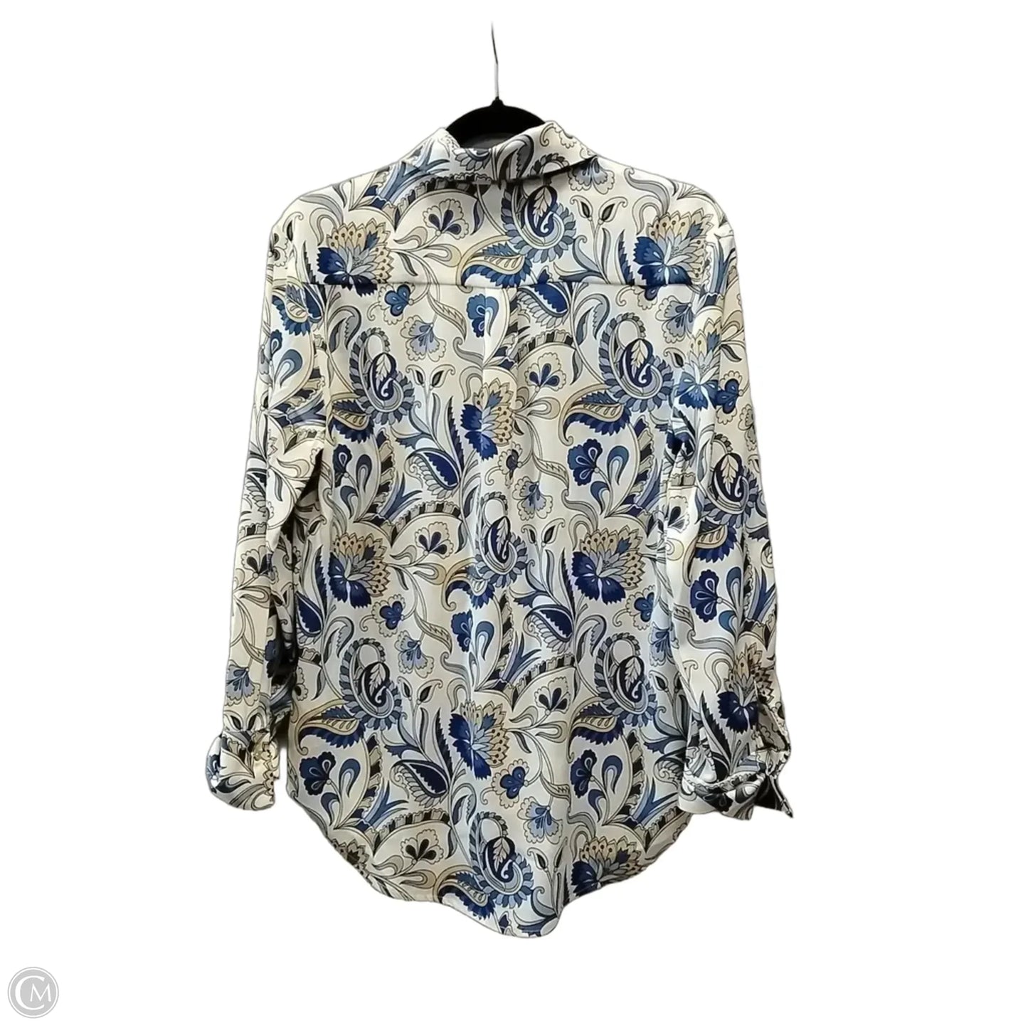 Blouse Long Sleeve By Rachel Zoe In Paisley Print, Size: S