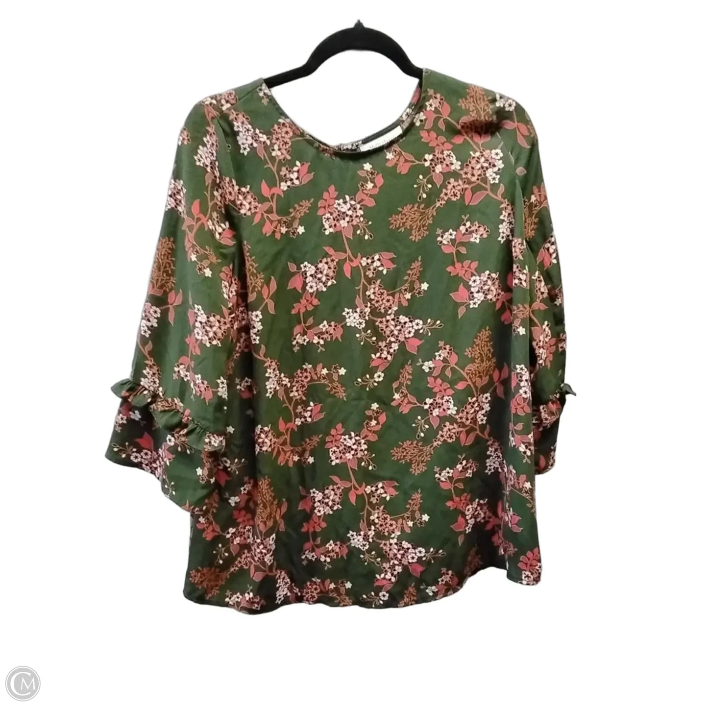 Blouse Long Sleeve By Motherhood In Floral Print, Size: S